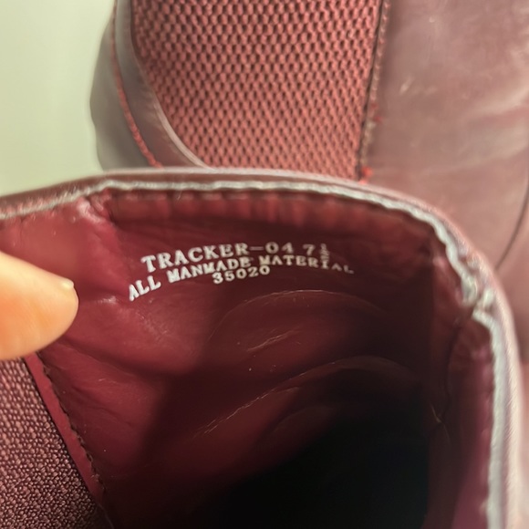 Bamboo stacked heel faux leather ankle boots booties. Size 7.5 - Picture 12 of 14